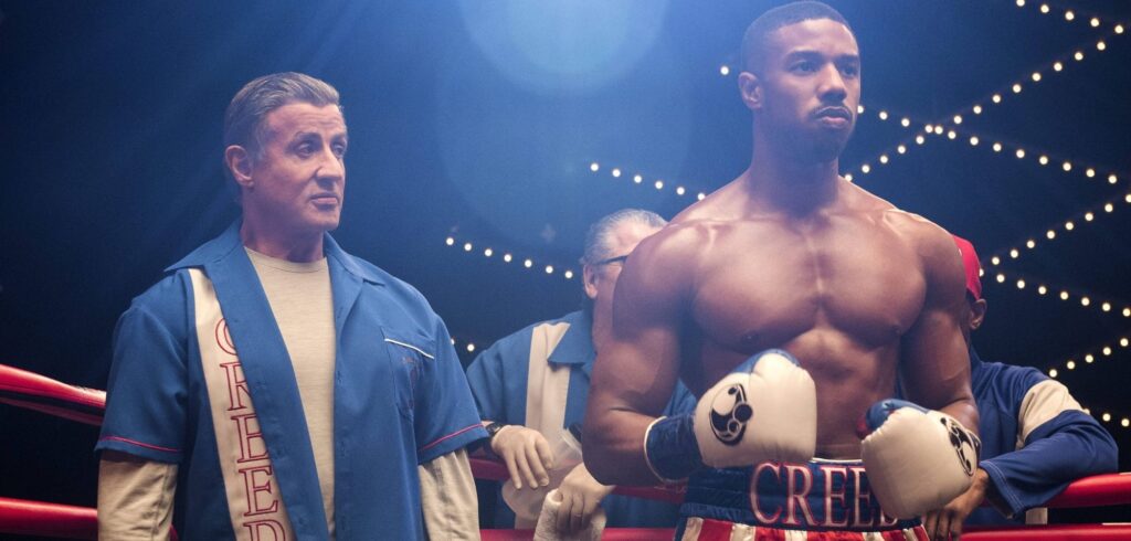 Sylvester Stallone und Michael B. Jordan in Creed 2.