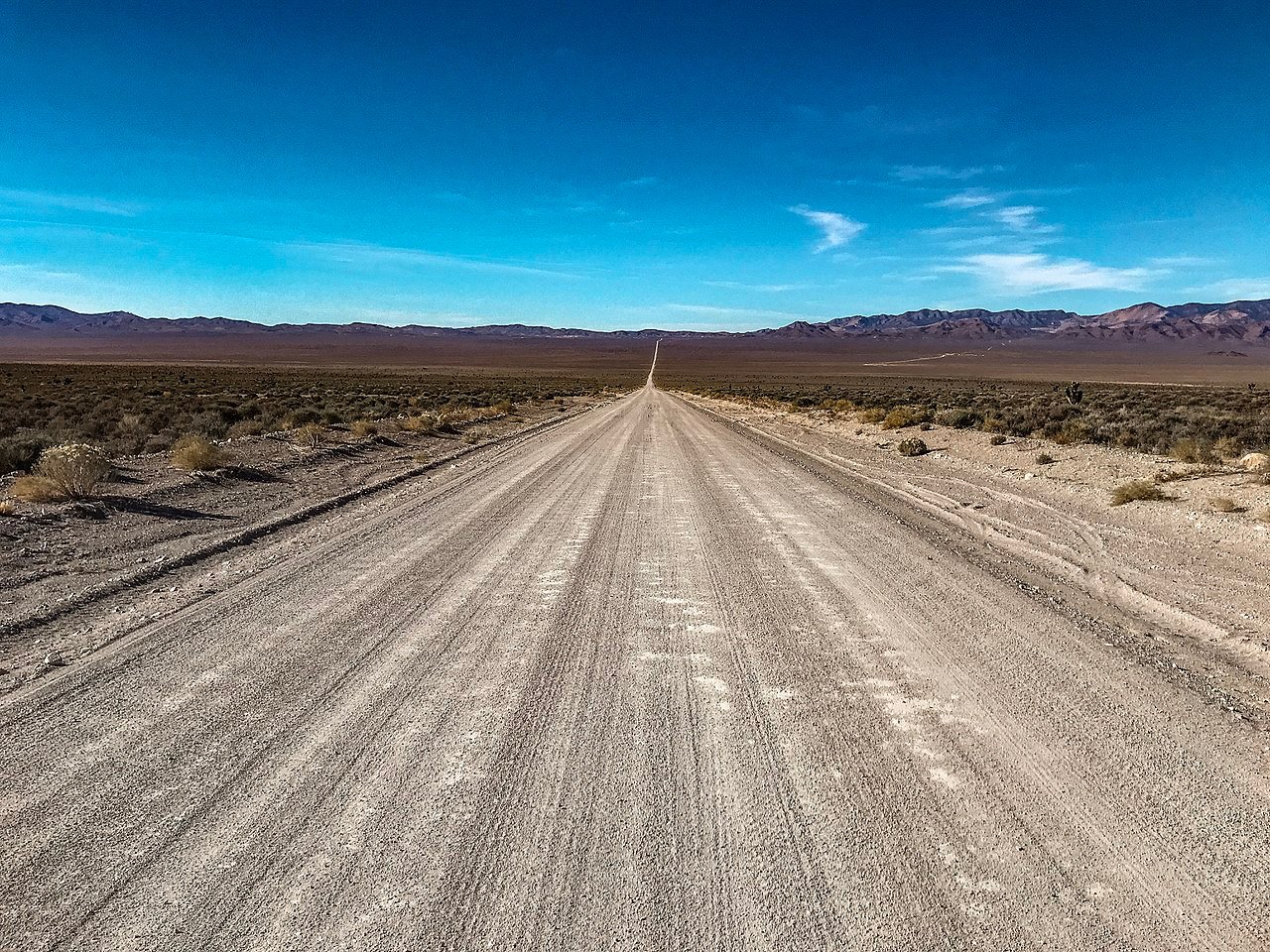 Die Groom Lake Road führt direkt zu Area 51.