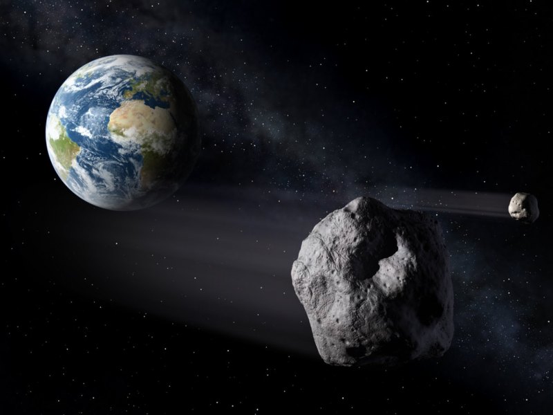 Ein Asteroid in der Nähe der Erde.