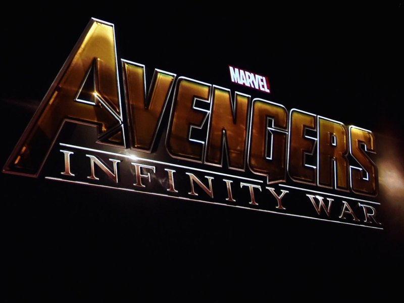 Das Logo des Disney-Films Avengers: Infinity War.