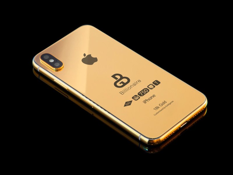 Goldenes iPhone XS der Billionaire Solid Gold Edition