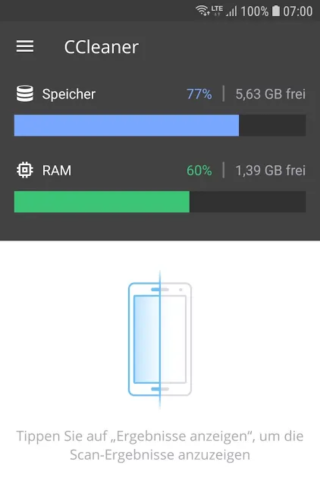 Der CCleaner entdeckt Datenmüll auf eurem Smartphone.