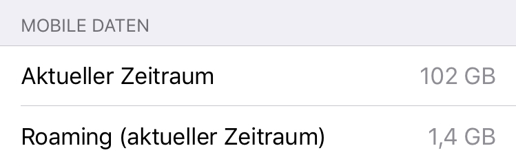 "Mobile Daten" findest du, wenn du runtergescrollt hast.