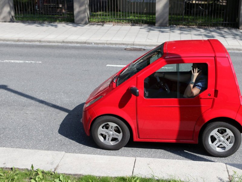 Ein Elektroauto in Oslo