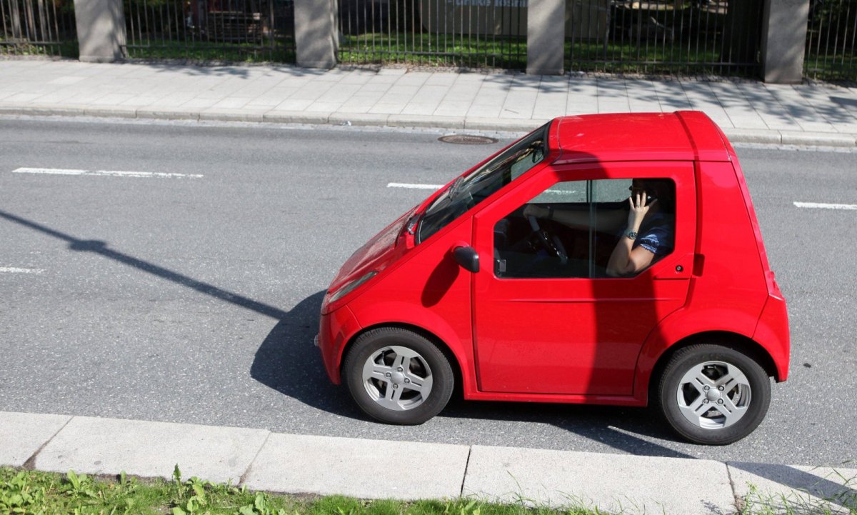 Ein Elektroauto in Oslo