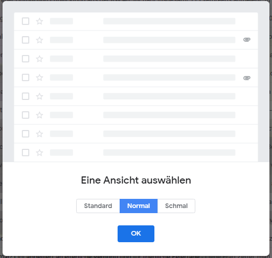 Der normale Gmail-Modus.