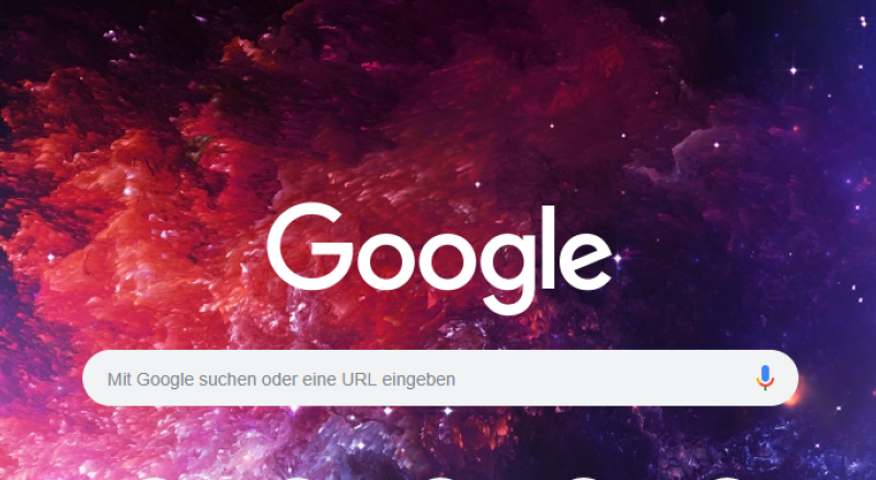 Browserhintergrund ändern bei Google Chrome.