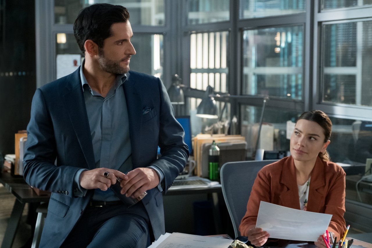 Lucifer und Chloe in der 4. Staffel von "Lucifer".