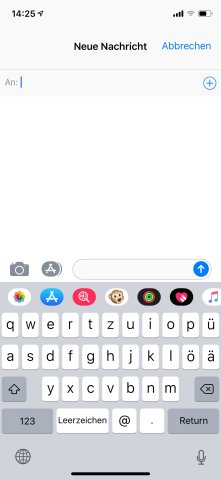 Öffne iMessage und starte einen neuen Thread