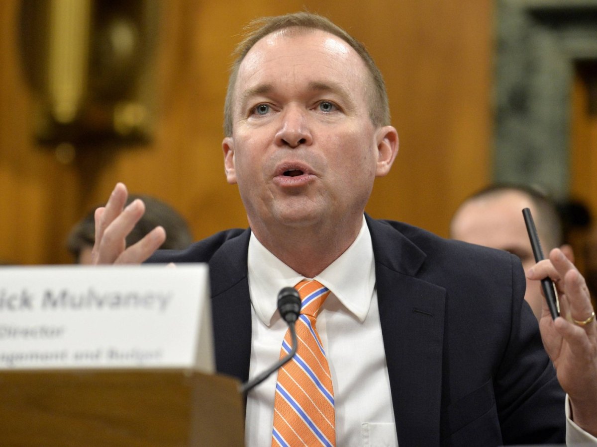 Mick Mulvaney bei einer Anhörung vor dem Senate Budget Committee.