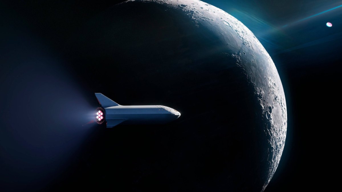 Die Rakete von SpaceX "BFR".