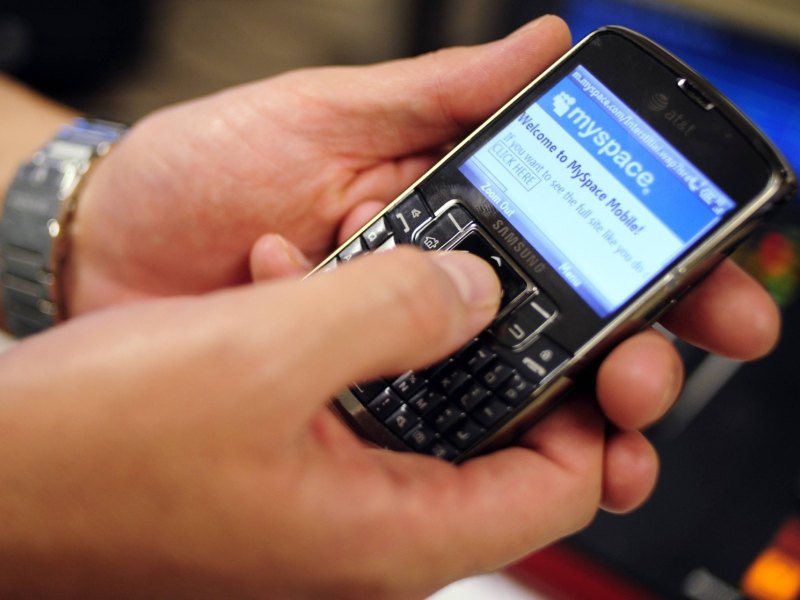 MySpace auf dem Blackberry