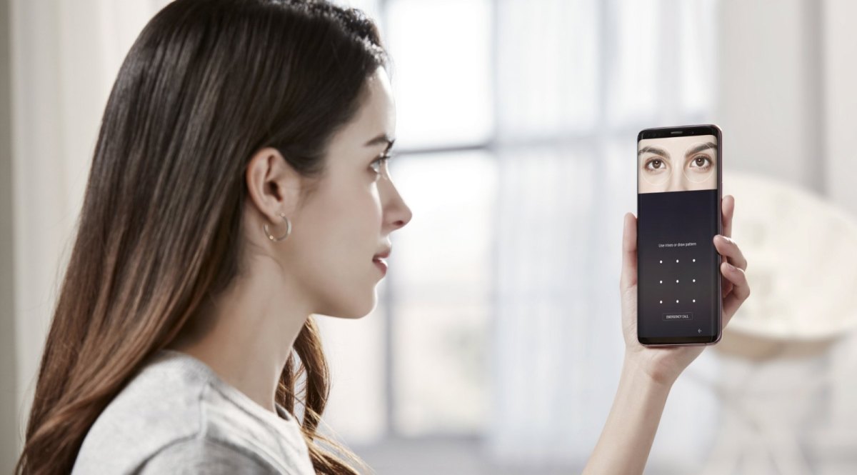 Mit Iris-Scanner: Biometrische Authentifizierung auf einem Samsung-Smartphone