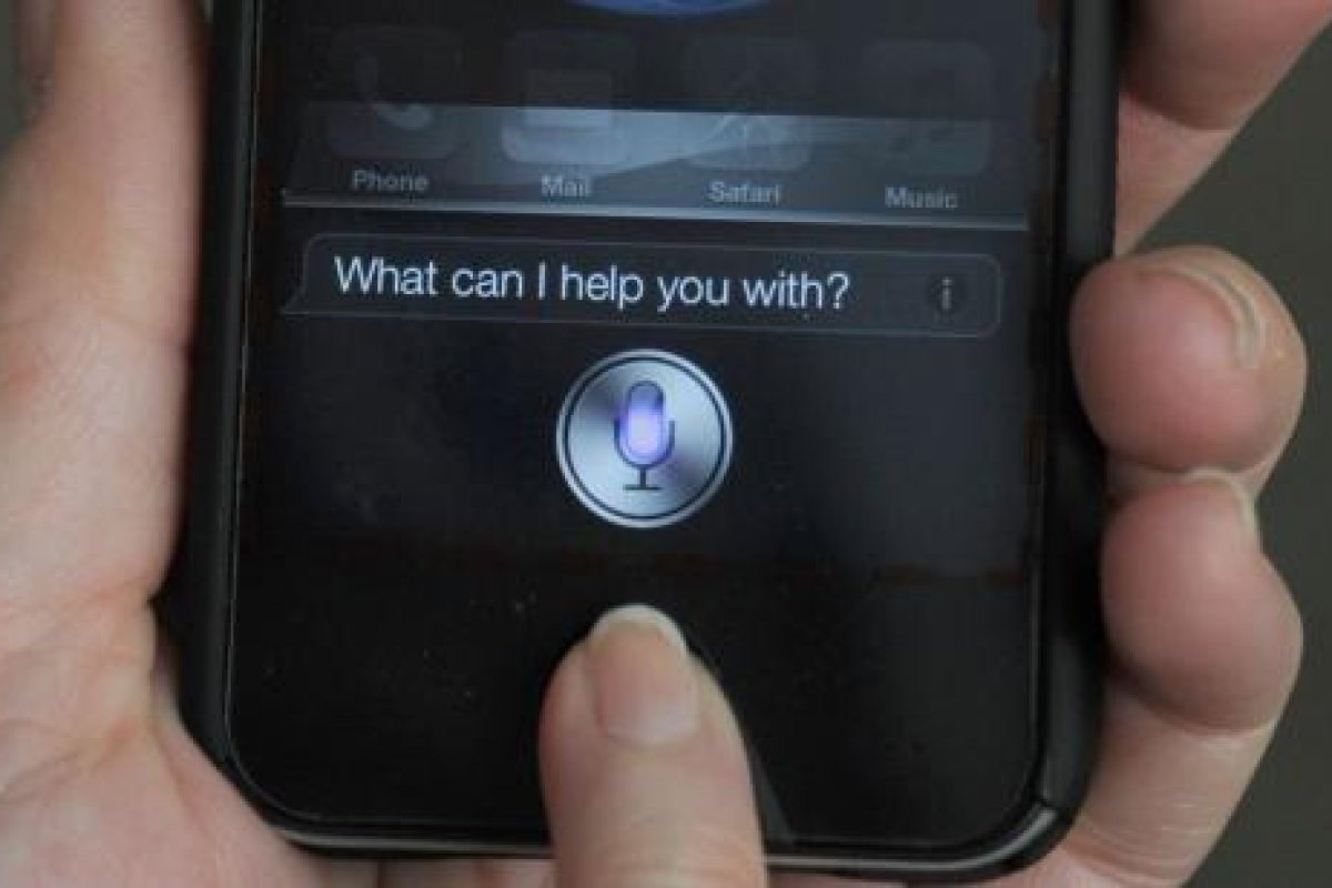 Siri-Frage auf dem iPhone-Bildschirm