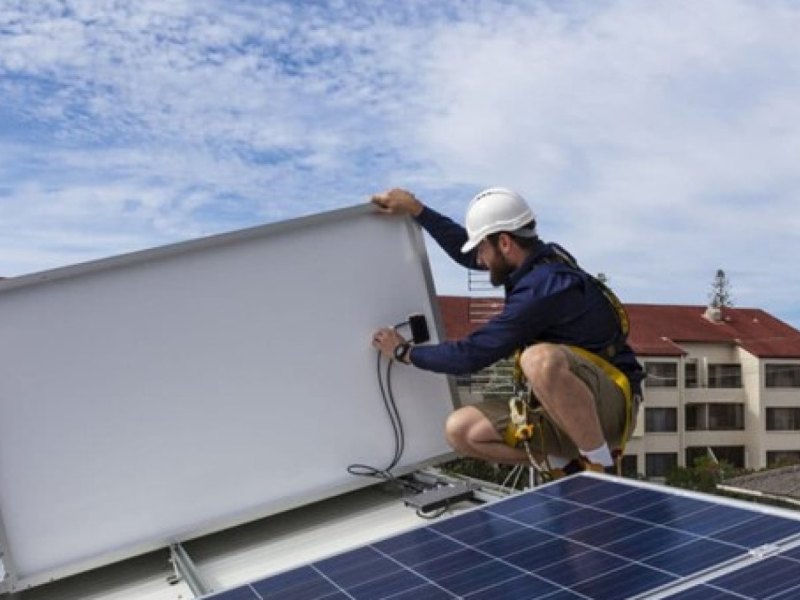 Solaranlage auf dem Dach