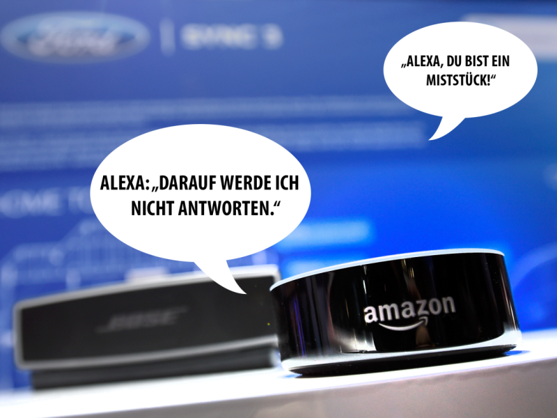 Alexa darf sich mittlerweile gegen anzügliche Beschimpfungen "zur Wehr" setzen.