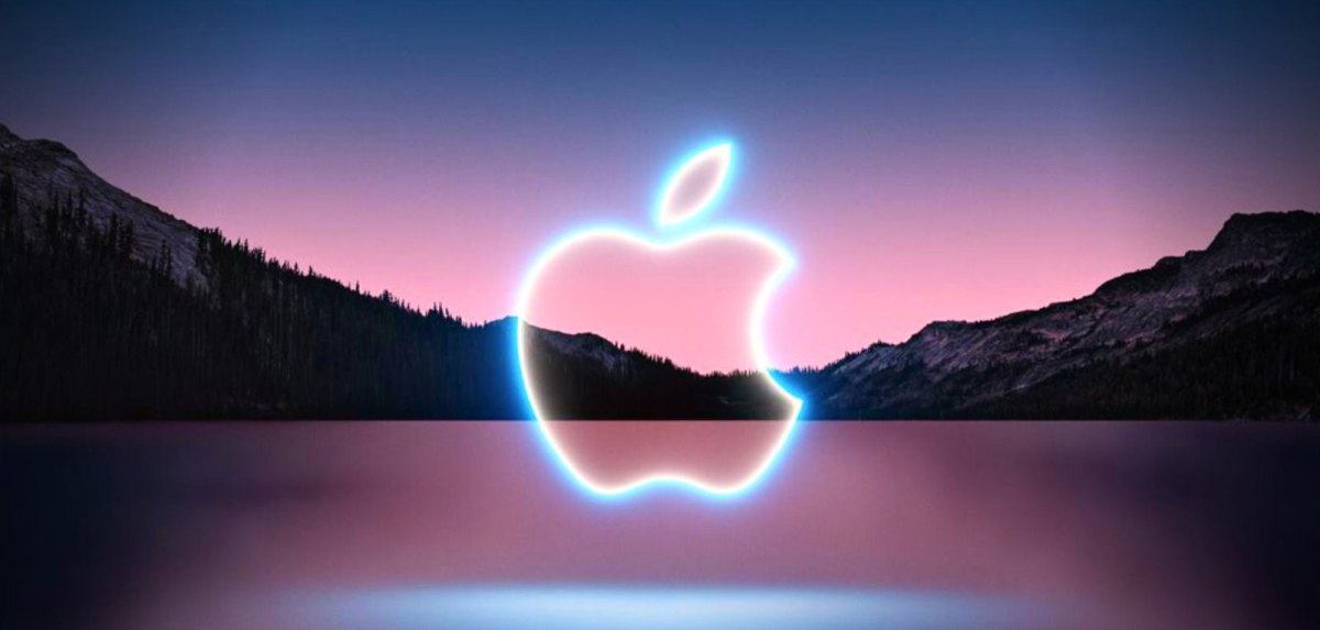 Leuchtendes Apple-Logo