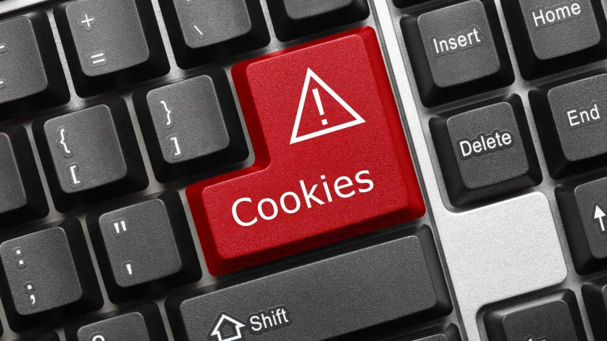 Cookies auf der Tastatur.