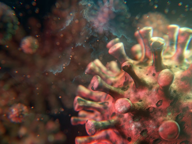 Illustration eines Coronavirus