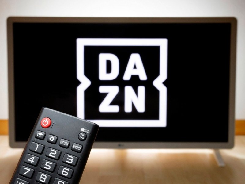 DAZN auf dem TV.