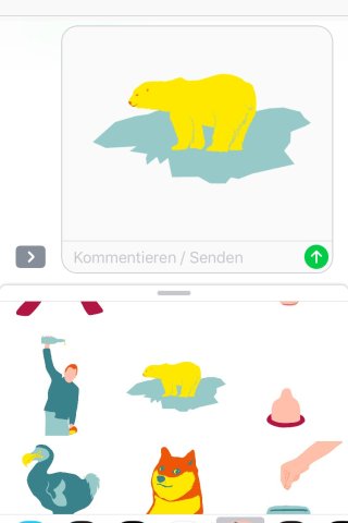 Die App "Declined Emojis: part 1" wendet sich den im Unicode nicht enthaltenen Emojis zu.