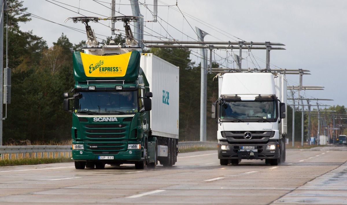 Nachhaltiger Gütertransport durch Halbierung des Energieverbrauchs ist das Ziel des E-Highways.