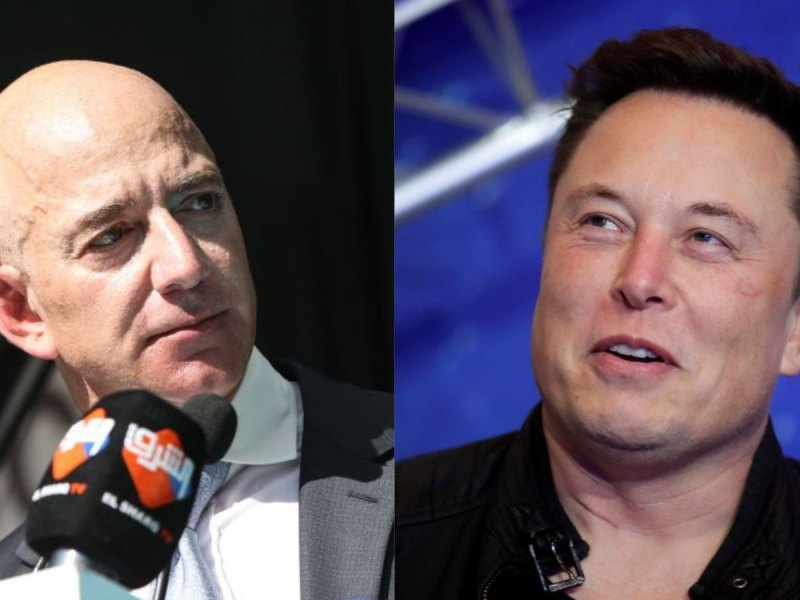 Jeff Bezos und Elon Musk