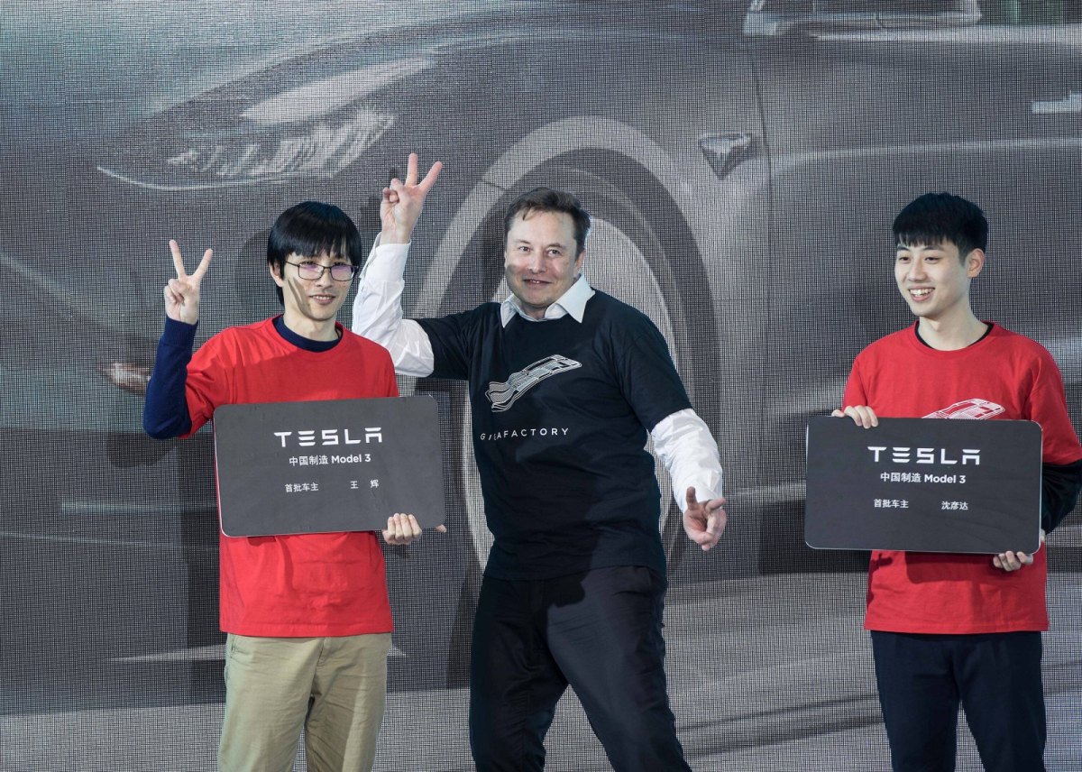 Elon Musk in shanghai