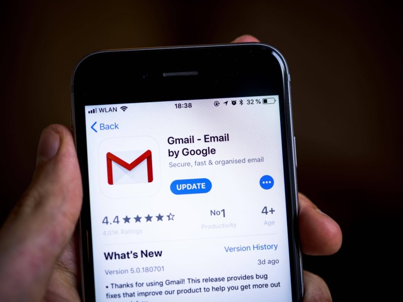 Gmail auf dem Smartphone