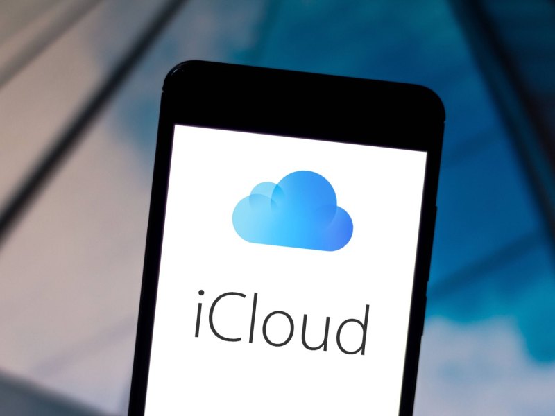 iCloud Logo auf Smartphone