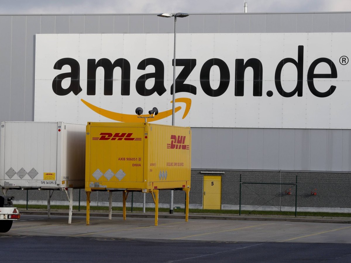 Eine Lagerhalle des Onlinehändlers Amazon.