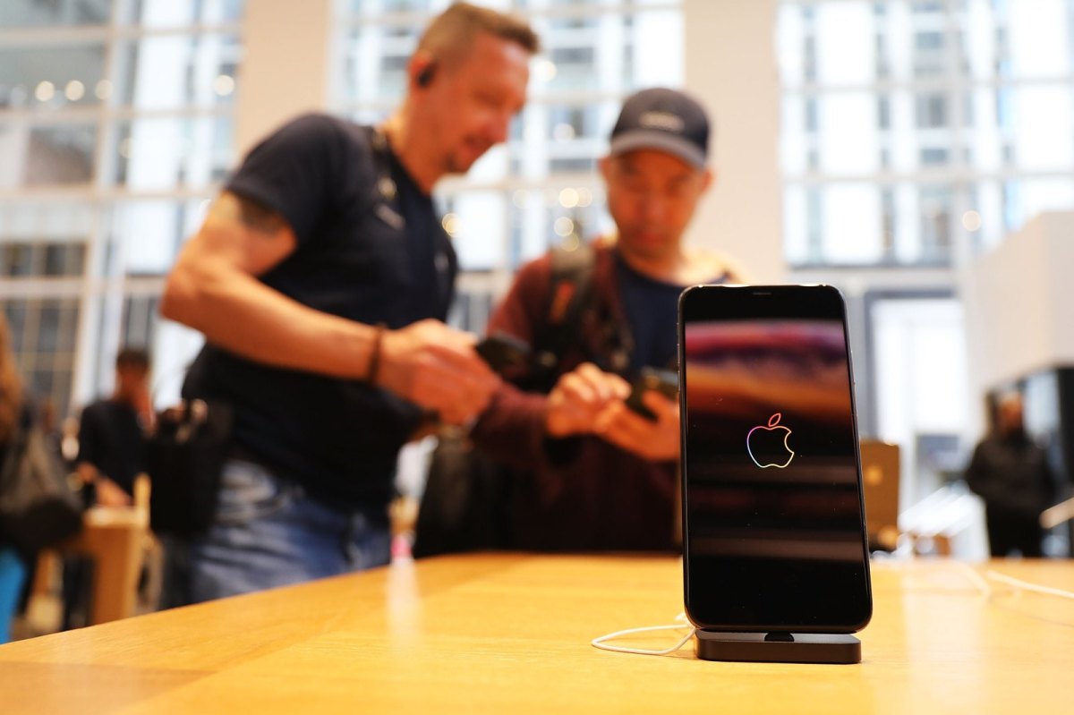 iPhone XS im Apple Store