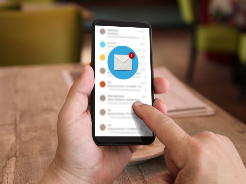 E-Mail-App auf dem Handy