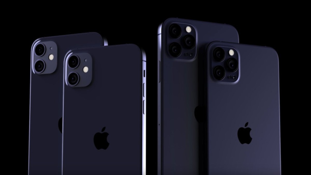 iPhone 12-Konzept in Navy Blue