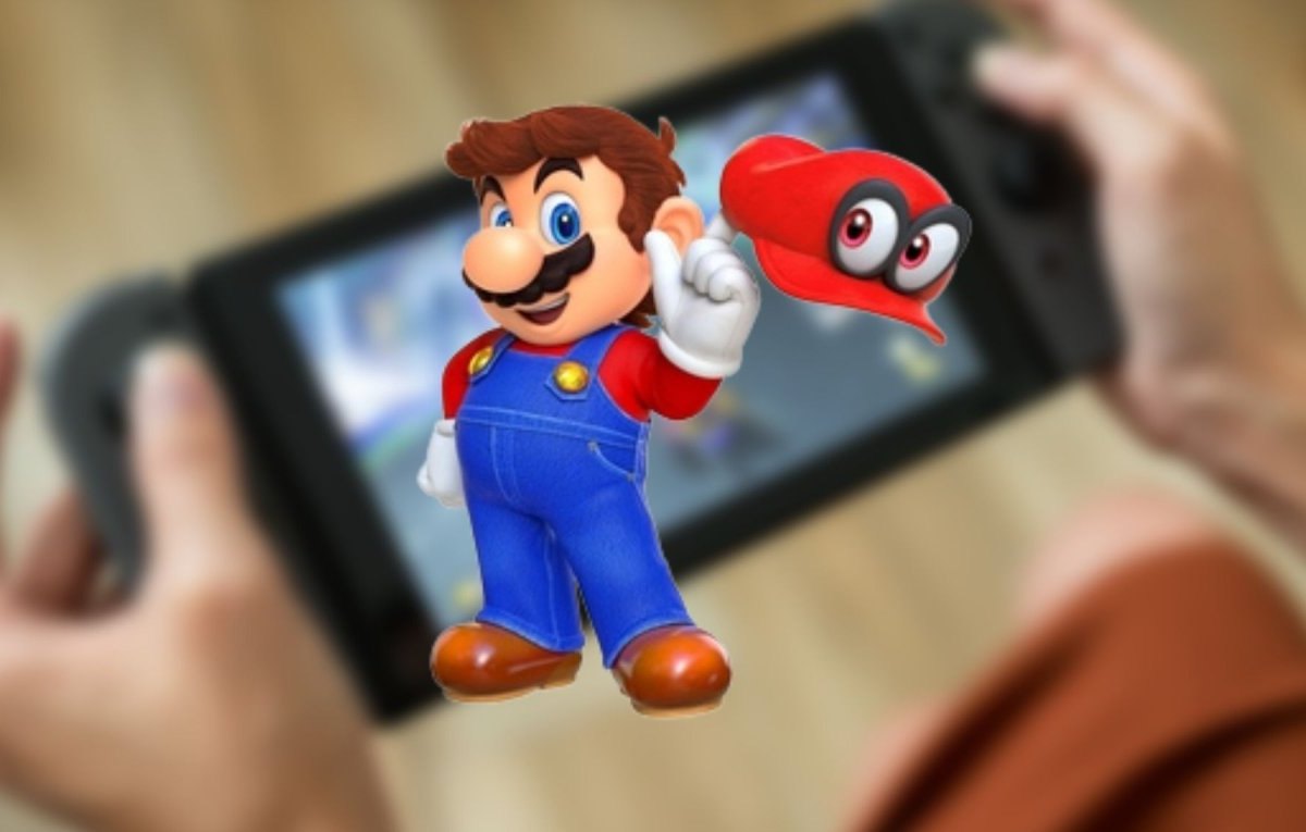 Mario und eine Nintendo Switch