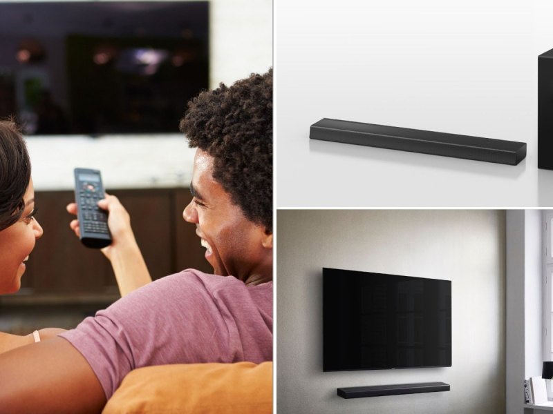 Paar vor Fernseher/Soundbar Panasonic