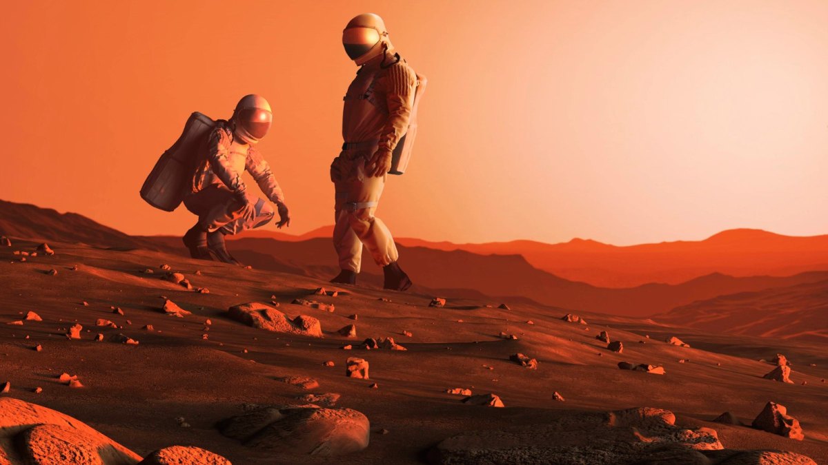 menschen auf dem mars