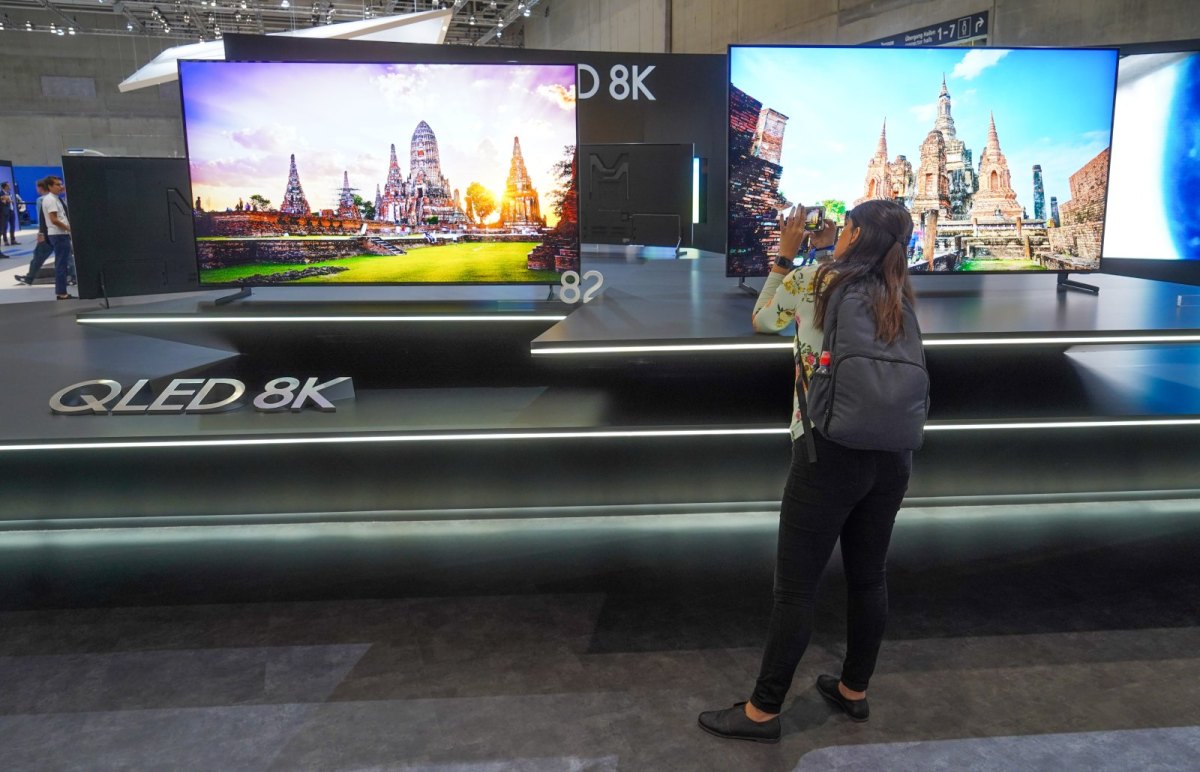 8K-Ferseher am Samsung-Stand auf der IFA 2018