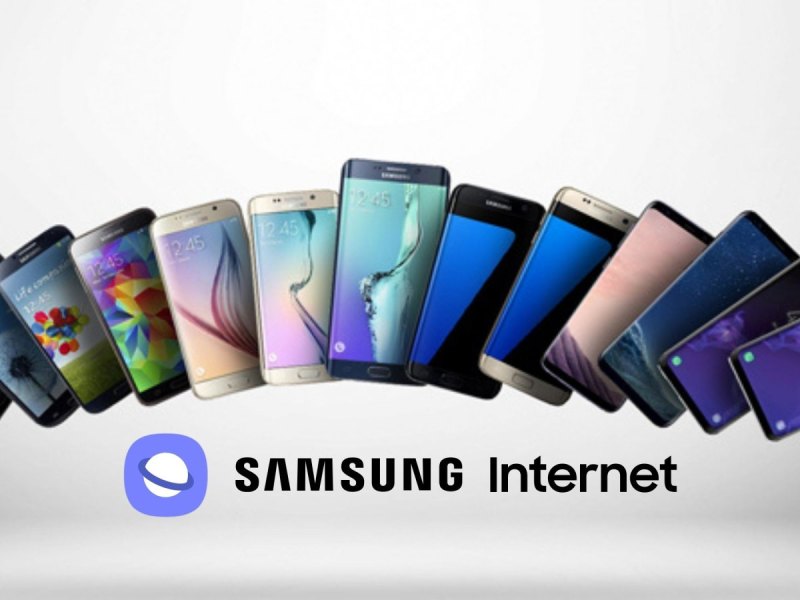 Samsung-Smartphones mit dem Browser-Logo