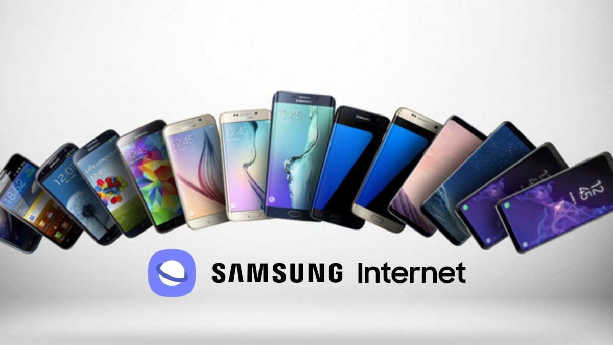 Samsung-Smartphones mit dem Browser-Logo