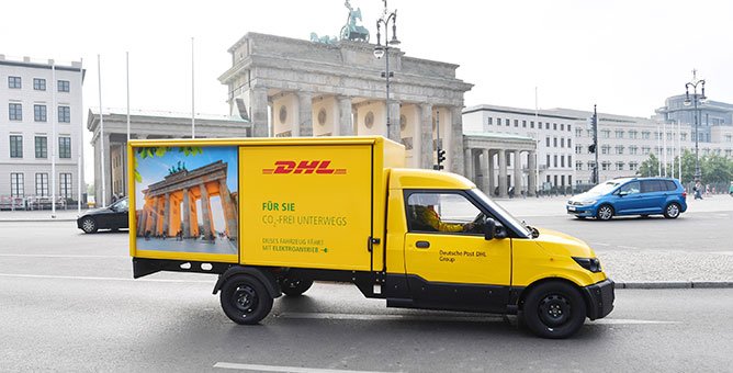 Der Street Scooter der Deutschen Post. 