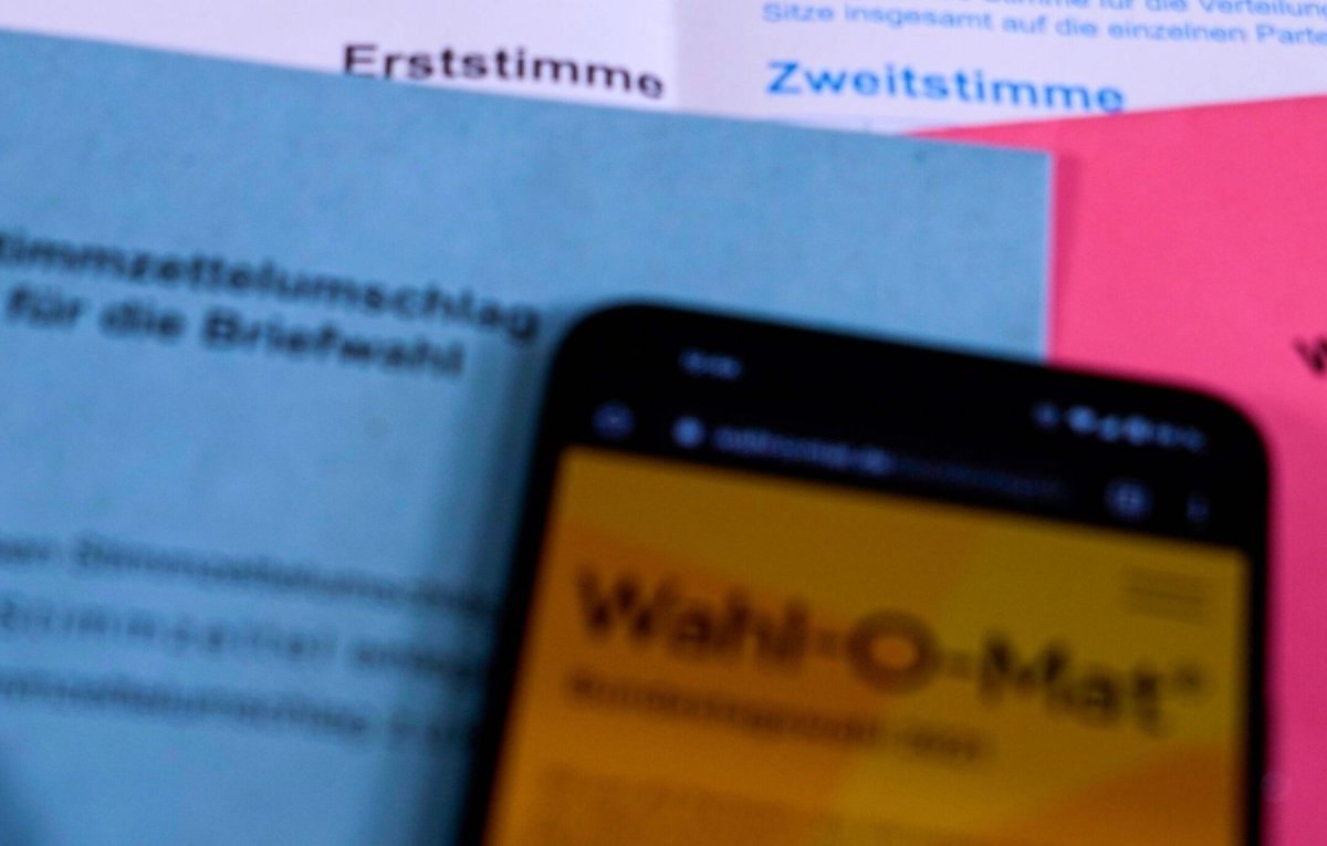 Wahl-O-Mat auf einem Smartphone