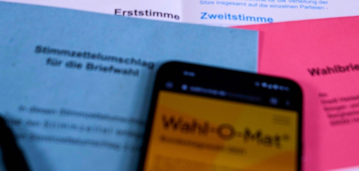 Wahl-O-Mat auf einem Smartphone