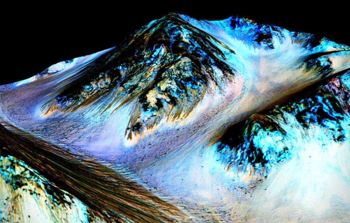 Berg auf dem Mars