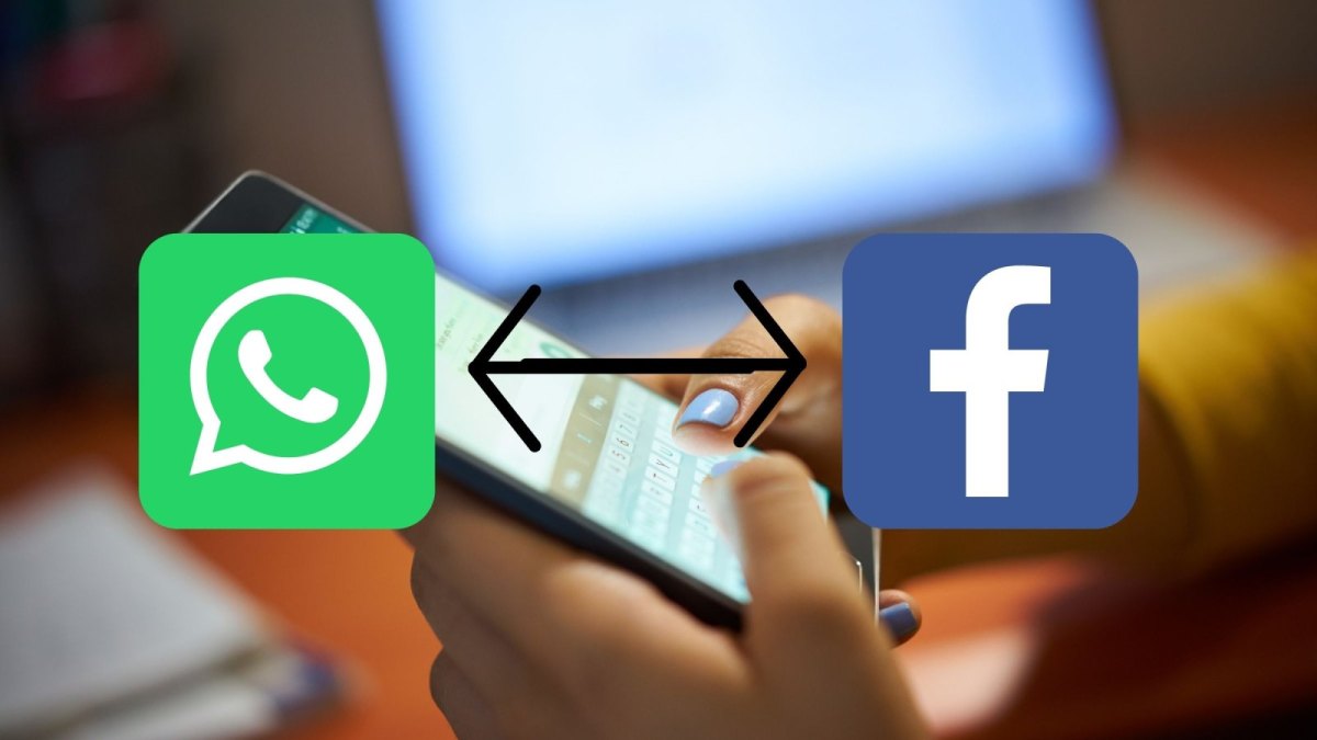 WhatsApp- und Facebook-Logo.