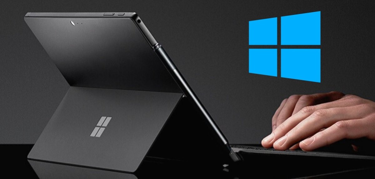 Microsoft Surface mit Logo