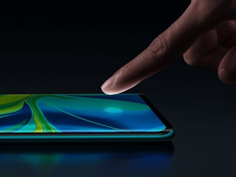 Xiaomi Mi Note 10 mit Fingerabdrucksensor