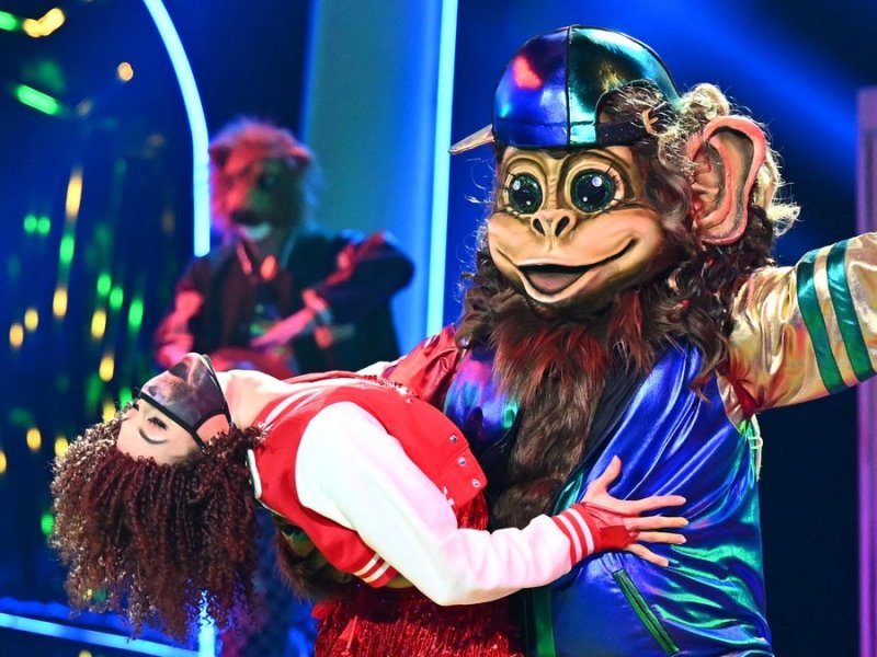 Der Affe hat das Finale von "The Masked Dancer" gewonnen.. © ProSieben/Willi Weber