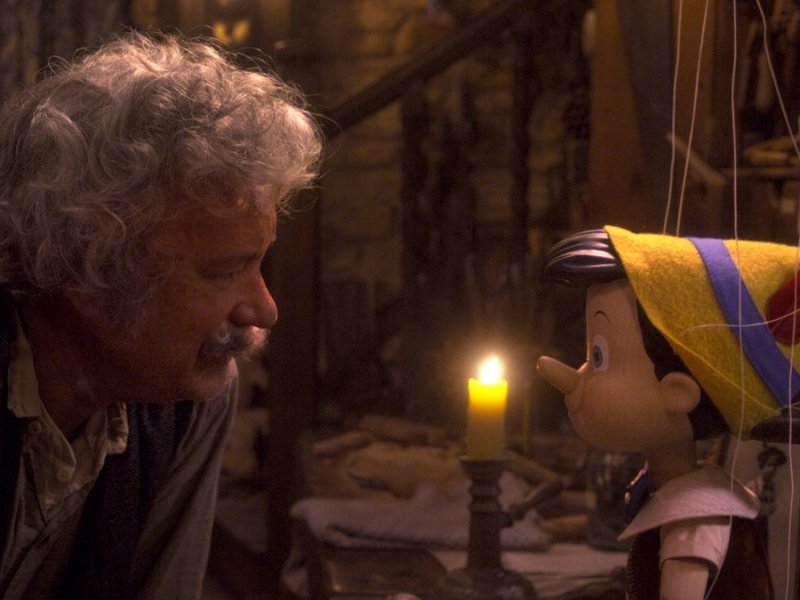 Disney+ hat ein erstes Bild von Tom Hanks als Geppetto in "Pinocchio" veröffentlicht.. © Disney+