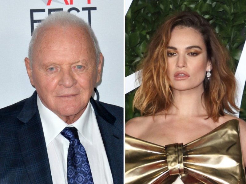 Anthony Hopkins und Lily James sind ebenfalls Präsentatoren bei der diesjährigen Oscar-Verleihung.. © 2019 Featureflash Photo Agency/Shutterstock.com / Landmark Media/ImageCollect